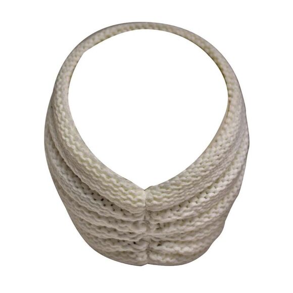 Ribbed Knit Headband With Floral Design - Picture 3 of 8